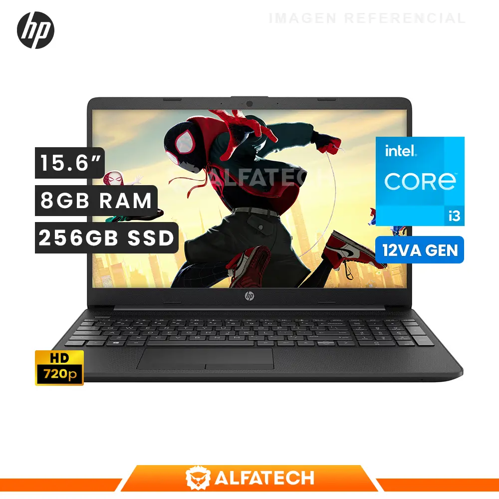 LAPTOP HP 250 G9 INTEL CORE I3 1215U 8GB RAM 256GB SSD 15 6 HD 80A99LA