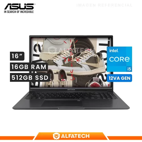 LAPTOP ASUS VIVOBOOK 16 X1605ZA-MB292 INTEL CORE I5 12500H 16GB RAM 512GB SSD 16 WUXGA(90NB0ZA3-M00EZ0)