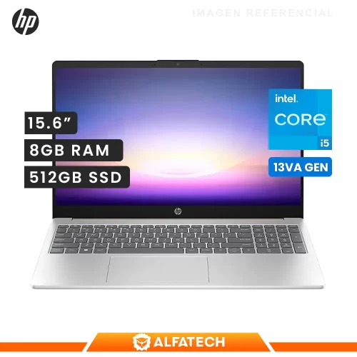 LAPTOP HP 15-FD0007LA INTEL CORE I5-1335U 8GB RAM 512GB SSD 15.6 FHD LED