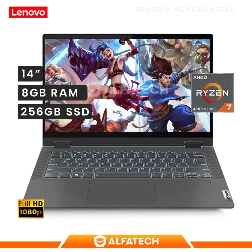 LAPTOP LENOVO IDEAPAD 5 14ARE05 AMD RYZEN 7 4700 8GB RAM 256 SSD 14 FHD(81YM0026LM)