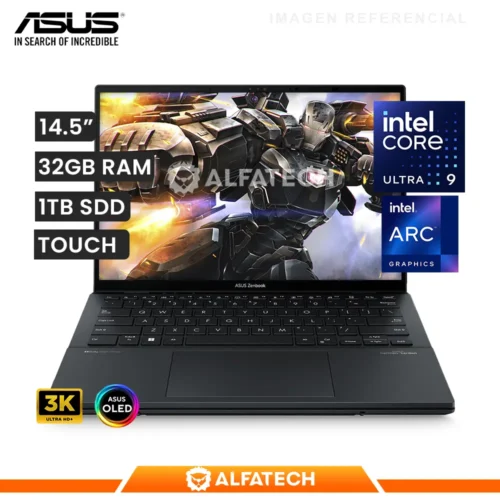 LAPTOP ASUS ZENBOOK PRO DUO UX8406MA-PS99T INTEL CORE ULTRA 9-185H 32GB RAM 1TB SSD 14.5 3K OLED TOUCH