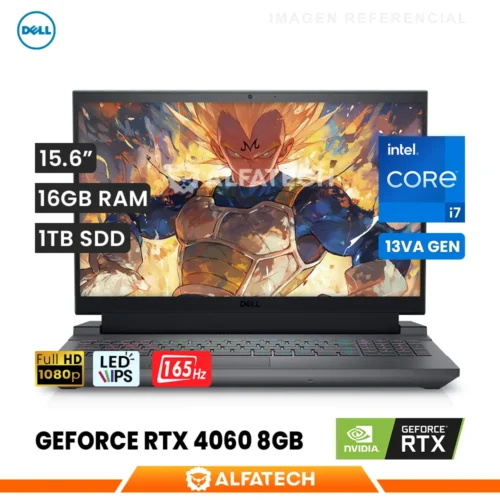 LAPTOP DELL G15 G5530-7388GRY INTEL CORE I7 13650HX 16GB RAM 1TB SSD RTX 4060 8GB 15.6 FHD IPS 165HZ (1XGRH)