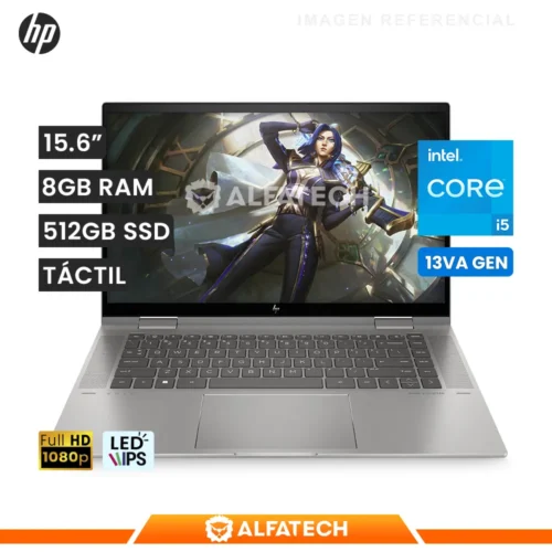 LAPTOP HP ENVY X360 2 EN 1 INTEL CORE I5 1335U 8GB RAM 512GB SSD 15.6 FHD IPS LED (CND3371FFY)