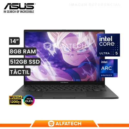 LAPTOP ASUS ZENBOOK Q415MA-U5512 CORE ULTRA 5 125H 8GB RAM 512GB SSD 14 OLED WUXGA TOUCHSCREEN (Q415MA-U5512)