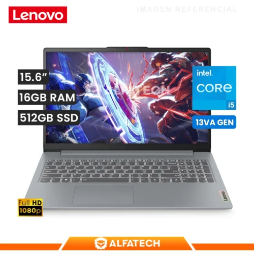 LAPTOP LENOVO IDEAPAD SLIM 3 15IRU8 INTEL CORE I5 1335U 16GB RAM 512GB SSD 15.6 FHD (82X7009JLM)