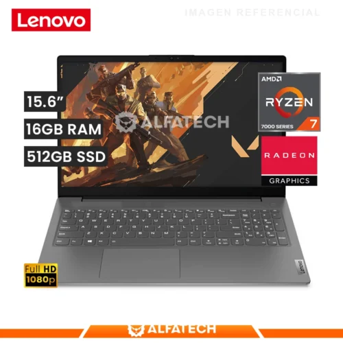 LAPTOP LENOVO V15 G4 ABP AMD RYZEN 7 7730U 16GB RAM 512GB SSD 15.6 FHD (82YY002YLM)