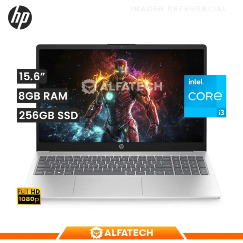 LAPTOP HP 15-FD0004LA INTEL CORE I3 N305 8GB RAM 256GB SSD 15.6 FHD LED (1H84232HPM)