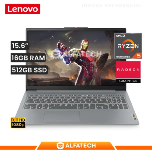 LENOVO LENOVO IDEAPAD SLIM 3 15AMN8 AMD RYZEN 5 7520U 16GB RAM 512GB SSD 15.6 FHD (82XQ00N6LM)
