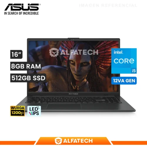 LAPTOP ASUS VIVOBOOK 16 X1605ZA-MB252W INTEL CORE I5 12500H 8GB RAM 512GB SSD 16 WUXGA IPS (X1605ZA-MB252W)