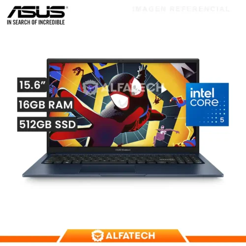 LAPTOP ASUS VIVOBOOK 15 X1504VA-BQ4609 INTEL CORE 5 120U 16GB RAM 512GB SSD 15.6 FHD (X1504VA-BQ4609)