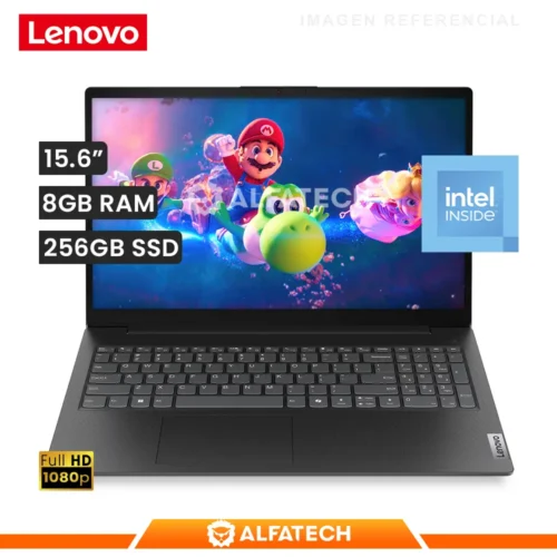 LAPTOP LENOVO V15 G6 ITN INTEL N100 8GB RAM 256GB SSD 15.6 FHD (83M40016LD)