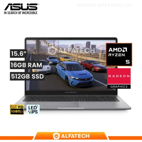 LAPTOP ASUS EXPERTBOOK PM1503CDA-S70514 AMD RYZEN 5 150 16GB RAM 512GB SSD 15.6 FHD IPS (90NX09D1-M00LB0)