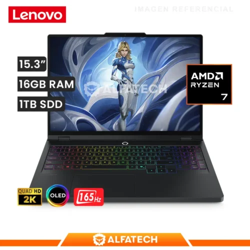 LAPTOP LENOVO LEGION 5 15AHP11 AMD RYZEN 7 250 16GB RAM 1TB SSD RTX 5060 8GB 15.3 WQXGA OLED 165HZ (83Q70003US)