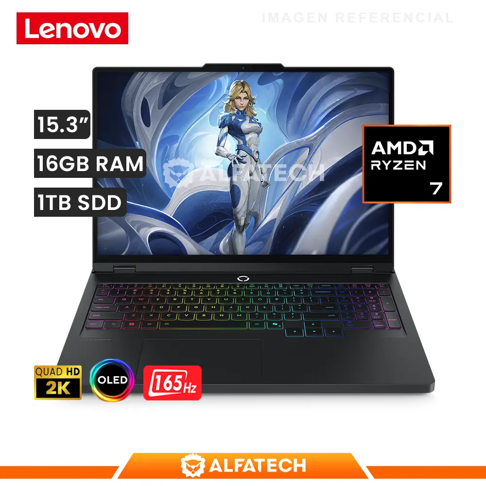 LAPTOP LENOVO LEGION 5 15AHP11 AMD RYZEN 7 250 16GB RAM 1TB SSD RTX 5060 8GB 15.3 WQXGA OLED 165HZ (83Q70003US)