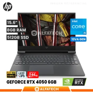 LAPTOP HP VICTUS GAMING 15-FA2018IA INTEL CORE I5-13420H 8GB RAM 512GB SSD RTX 4050 6GB 15.6 FHD IPS 144HZ (BK9L9LA#ABM)