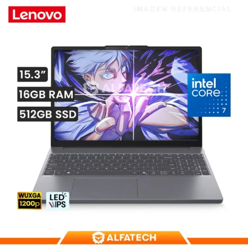 LAPTOP LENOVO IDEAPAD SLIM 3 15IWC11 INTEL CORE 7 350 16GB RAM 512GB SSD 15.3 WUXGA IPS (83RR00GULM)